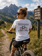 Lade das Bild in den Galerie-Viewer, „Mein Fahrrad und ich“ (Rückendruck) - Unisex T-Shirt