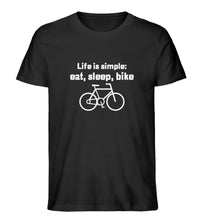 Lade das Bild in den Galerie-Viewer, „eat, sleep, bike“ - Unisex T-Shirt