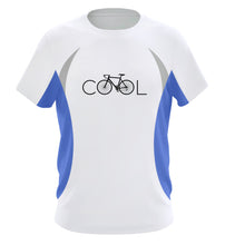 Lade das Bild in den Galerie-Viewer, Größe S - „Cool“ - Funktionsshirt Männer in Blau/weiß
