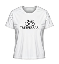 Lade das Bild in den Galerie-Viewer, Größe M - „Tretferrari" - Frauen Premium T-Shirt in Weiß
