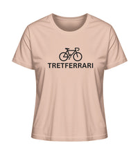Lade das Bild in den Galerie-Viewer, Größe XS - „Tretferrari“ - Frauen T-Shirt in Fraiche Peche
