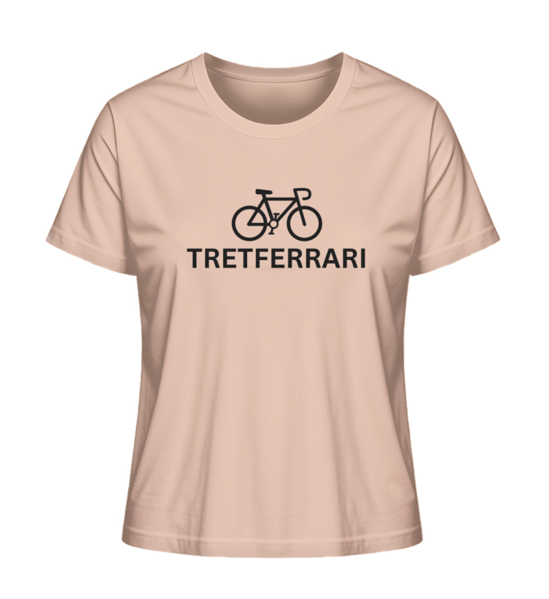 Größe S - „Tretferrari“ - Frauen T-Shirt in Fraiche Peche