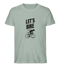 Lade das Bild in den Galerie-Viewer, Größe XXL - „Let´s Bike“ - Unisex T-Shirt in Aloe
