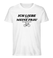 Lade das Bild in den Galerie-Viewer, Größe M - „Ich liebe Meine Frau" - Unisex T-Shirt in Weiß
