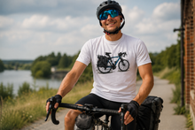 Lade das Bild in den Galerie-Viewer, Dein Fahrrad als Karikatur – Personalisiertes T-Shirt
