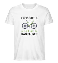 Lade das Bild in den Galerie-Viewer, Größe M - „Radfahren“ - Unisex T-Shirt in Weiß
