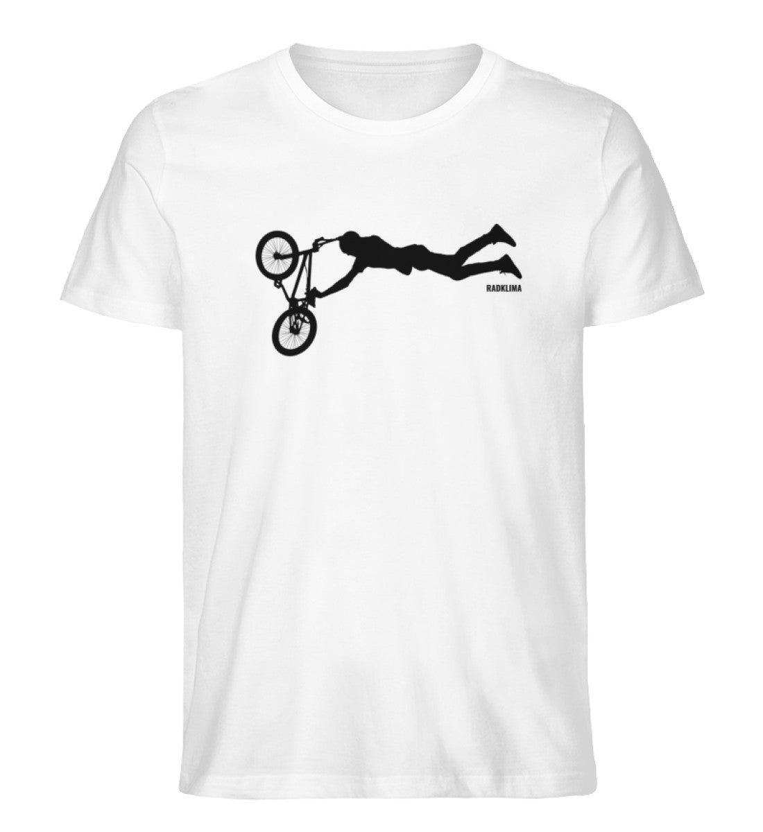 Größe XS - „BMX“ - Unisex T-Shirt in Weiß