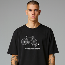 Lade das Bild in den Galerie-Viewer, „Coffee, ride, repeat“ - Unisex T-Shirt
