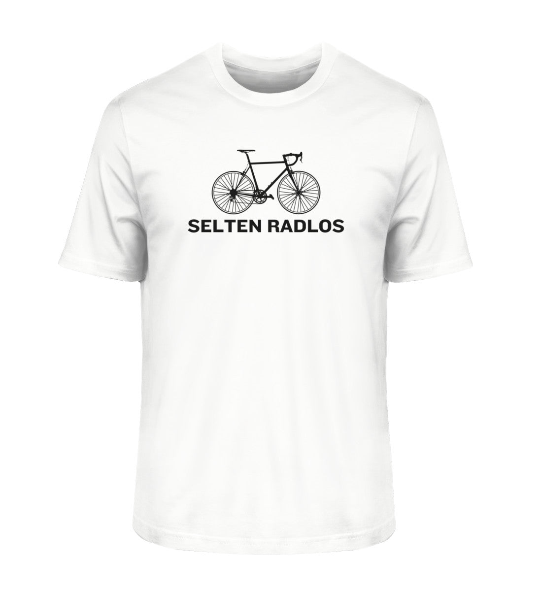 Größe XL - „Selten Radlos“ - Unisex T-Shirt in Weiß