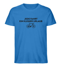 Lade das Bild in den Galerie-Viewer, Größe M - „Urlaub“ - Unisex T-Shirt in Royal Blue
