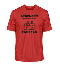Lade das Bild in den Galerie-Viewer, Größe XL - „Legenden" - Unisex T-Shirt in Rot
