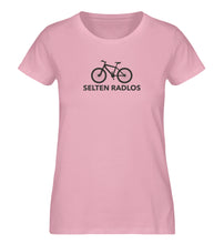 Lade das Bild in den Galerie-Viewer, Größe XS - „MTB-Selten Radlos“ - Frauen Premium T-Shirt in Pink
