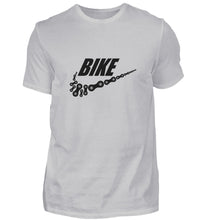 Lade das Bild in den Galerie-Viewer, Größe L - „Bike“ - Unisex T-Shirt in Grau
