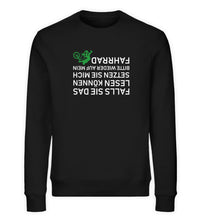 Lade das Bild in den Galerie-Viewer, Größe XL - „Auf´s Rad setzen“ - Unisex Sweatshirt in Schwarz
