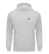 Lade das Bild in den Galerie-Viewer, GRÖßE L - „Mini Fahrrad&quot; - Unisex Organic Hoodie in Grau
