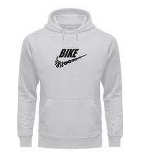 Lade das Bild in den Galerie-Viewer, Größe S „Bike"- Unisex Organic Hoodie in Grau
