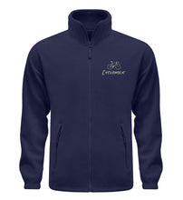 Lade das Bild in den Galerie-Viewer, Größe XXL "Cycloholic" - Fleecejacke mit Stick in Navy
