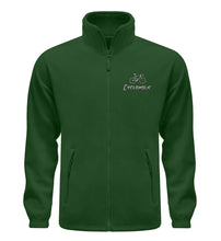 Lade das Bild in den Galerie-Viewer, Größe XL "Cycloholic" - Fleecejacke mit Stick in Dark Green
