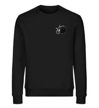 Lade das Bild in den Galerie-Viewer, Größe XS - „Brusttaschen Fahrrad“ - Unisex Sweatshirt in Schwarz
