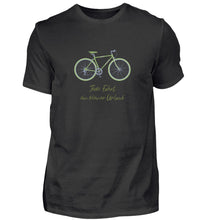Lade das Bild in den Galerie-Viewer, Größe L - „Urlaub“ - Unisex T-Shirt in Schwarz
