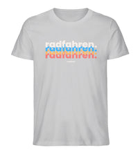 Lade das Bild in den Galerie-Viewer, Größe XL - „Radfahren“ - Unisex T-Shirt in Grau
