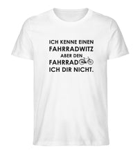 Lade das Bild in den Galerie-Viewer, Größe M - „Fahrradwitz“ - Unisex T-Shirt in Weiß
